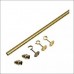 BARRAL CORTINA HIERRO BRONCEADO A DE 1/2 KIT X 1,20 MTS