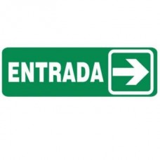 CARTEL ENTRADA DERECHA 140 X 410 MM