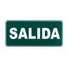 CARTEL SALIDA DER/ISQ 14X41