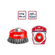 EMTOP CEPILLO COPA ACERO RETORCIDO C/TCA 75MM EMTOP