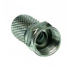 COAXIL FICHA PIN CONECTOR CON POLLERA A ROSCA RG6 PREMIUM