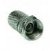 COAXIL FICHA PIN CONECTOR CON POLLERA A ROSCA RG6 PREMIUM