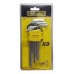 CROSSMASTER JUEGO 9 LLAVE HEXAG 1/16 A 3/8 STD