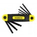 CROSSMASTER JUEGO 9 LLAVE HEXAG 5/64 A 1/4 NAVAJA