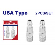 EMTOP SET 2 PZAS ENCHUFE MACHO 1/4 EMTOP