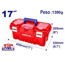EMTOP CAJA PLASTICA 17" 436X220X205 C/BANDEJA
