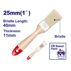EMTOP PINCEL CABO MADERA 25 MM ANC 11 MM