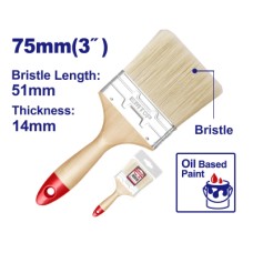 EMTOP PINCEL CABO MADERA 75 MM ANC 14 MM