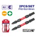 EMTOP SET DE 2 PUNTAS DOBLES PH2 65 MM