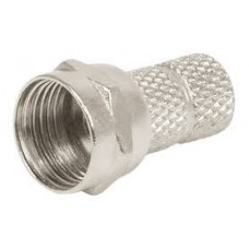 COAXIL FICHA PIN CONECTOR CON POLLERA A ROSCA F59 PREMIUM