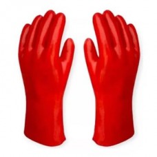 GUANTE ANTIACIDO PVC ROJO 30 CM