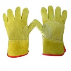 GUANTE CUERO DESCARNE AMARILLO PUÑO CORTO