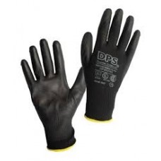 GUANTES PALMA ENGOMADA NEGRO NARANJA DPS