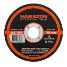 HAMILTON DISCO ABRASIVO 115X1,60 CORTE PLANO