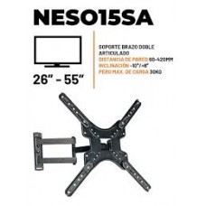 NEBRASKA SOPORTE BRAZO DOBLE ARTICULADO 26/55 VESA 400X400
