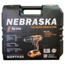 NEBRASKA TALADRO PERCUTOR ONE POWER 20 V 13 MM C/MALETIN