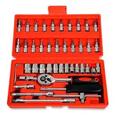 OMAHA KIT DE BOCALLAVES 46 PZAS 1/4 CON MALETIN
