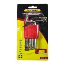 ROTTWEILER JUEGO LLAVE ALEN GRANDE X 9 UNID