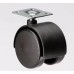 RUEDA MUEBLE PVC 050 MM C/BASE