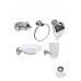 ALAZ ACCESORIOS P/BAÑO CROMO 5 PZAS (P1-E18)