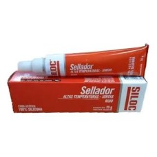 SILOC SILICONA ALTA TEMP ROJA X 025 GRS