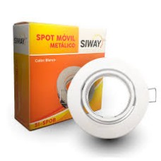 SIWAY SPOT METAL EMBUTIR MOVIL BCO/NEG